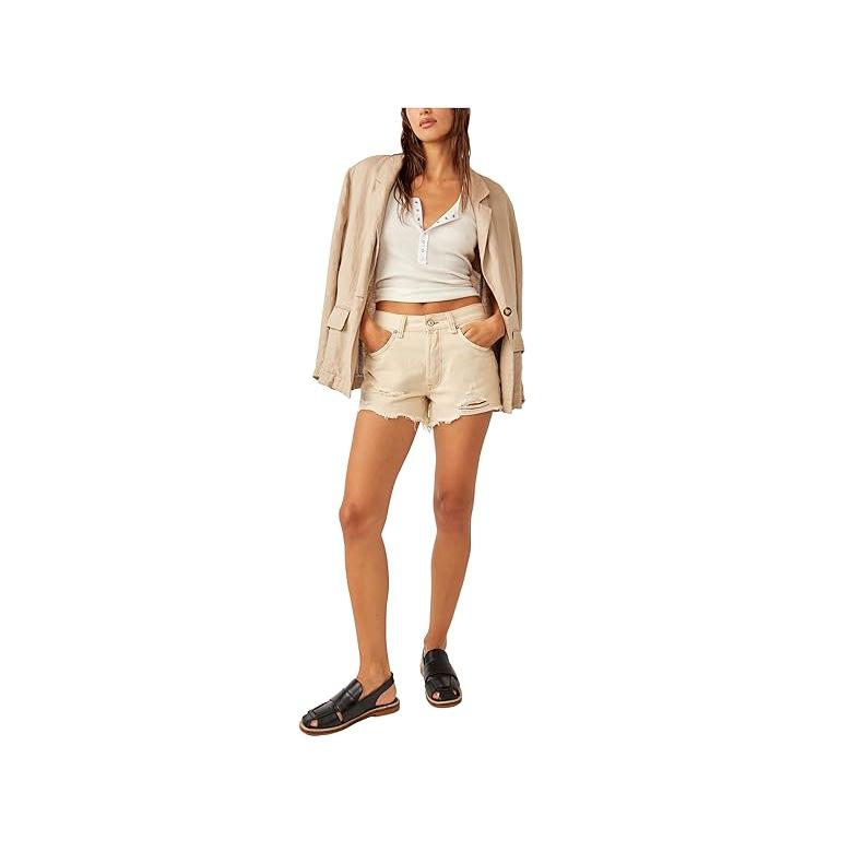 フリーピープル Free People Now Or Never デニム Short レディース ショーツ Ecru_4