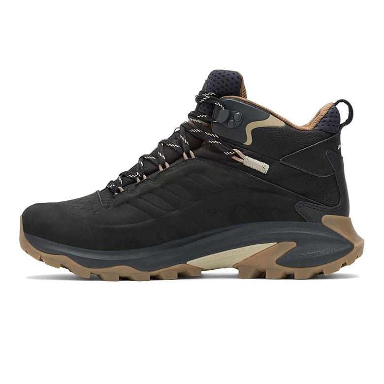 メレル Merrell モアブ スピード 2 レザー ミッド Waterproof メンズ ハイキング Black_3