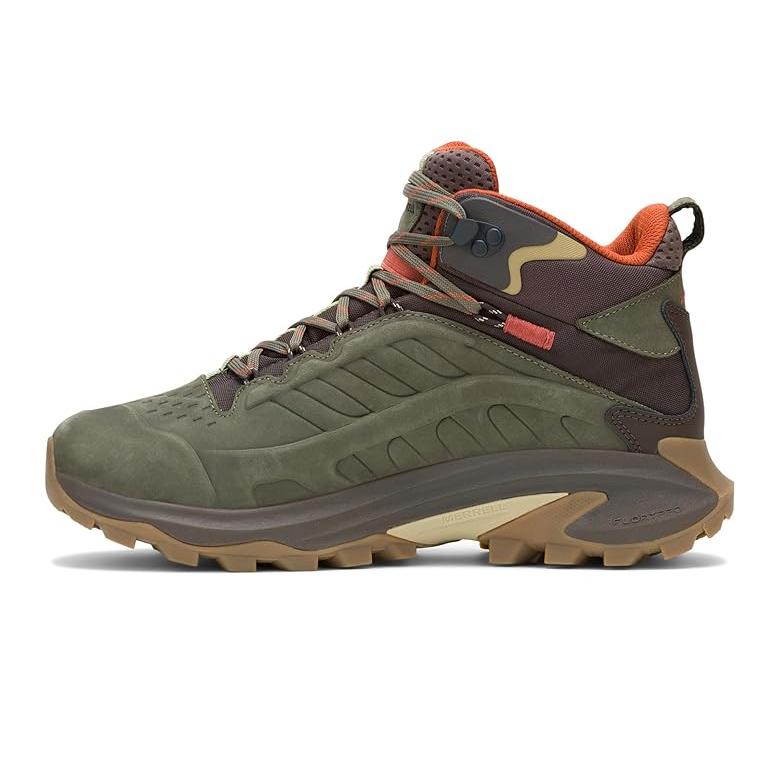 メレル Merrell モアブ スピード 2 レザー ミッド Waterproof メンズ ハイキング Olive_3