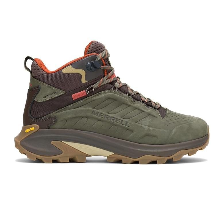 メレル Merrell モアブ スピード 2 レザー ミッド Waterproof メンズ ハイキング Olive_4