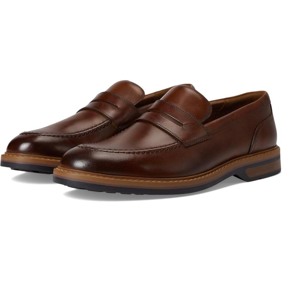 Clarks（クラークス） Clarks Aldwin Step メンズ ローファー ミッド Tan レザー : ToriDollJAPAN ...