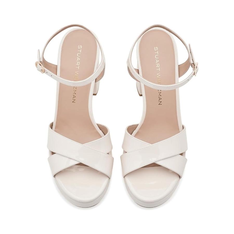 ステュワート ワイツマン Stuart Weitzman Dayna プラットフォーム Sandal レディース ヒール パンプス Creamの画像