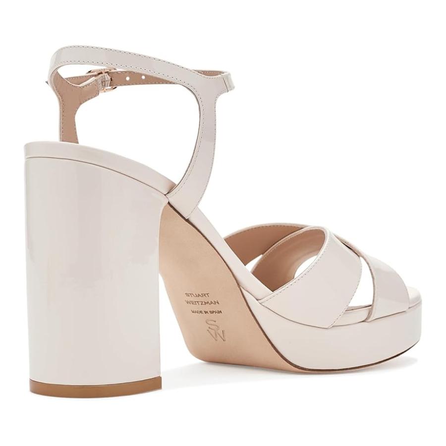 ステュワート ワイツマン Stuart Weitzman Dayna プラットフォーム Sandal レディース ヒール パンプス Creamの画像