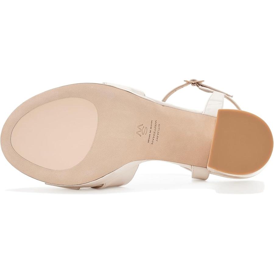 ステュワート ワイツマン Stuart Weitzman Dayna プラットフォーム Sandal レディース ヒール パンプス Creamの画像