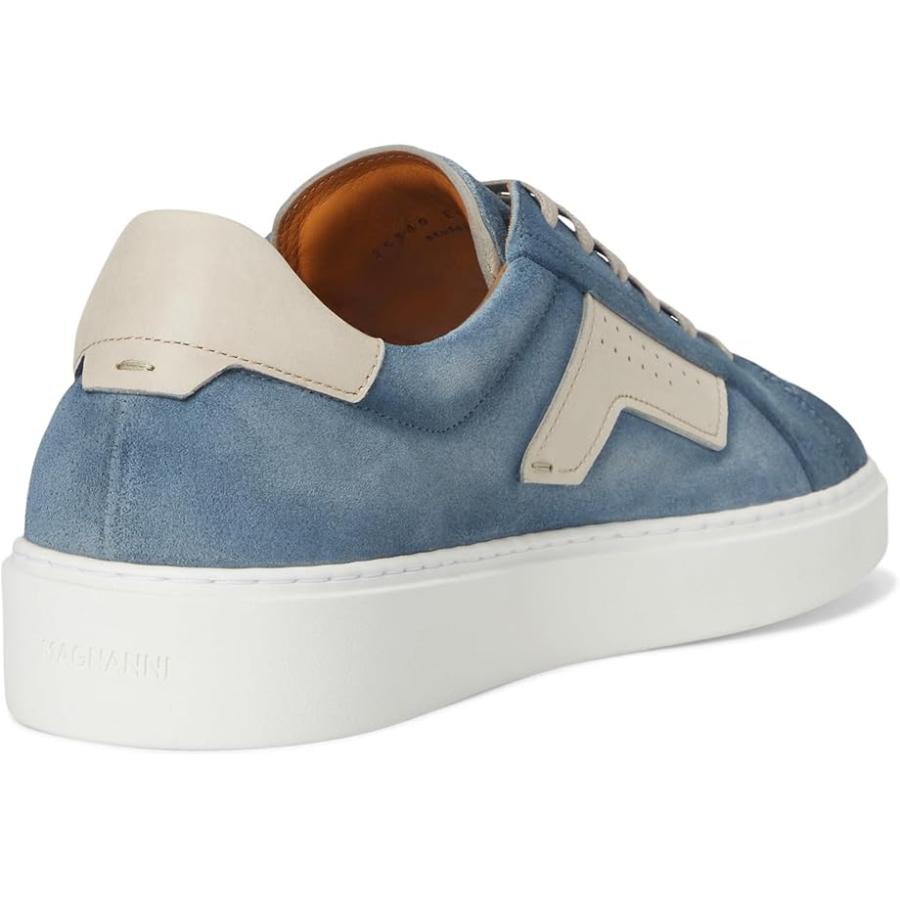 マグナーニ Magnanni Phoenix メンズ スニーカー Sky Blue Suede/Creamの画像