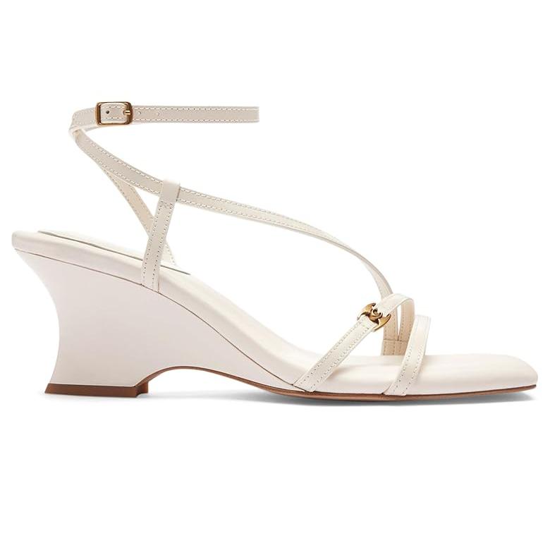 コーチ COACH Cait Sandals レディース ヒール パンプス Chalk_3