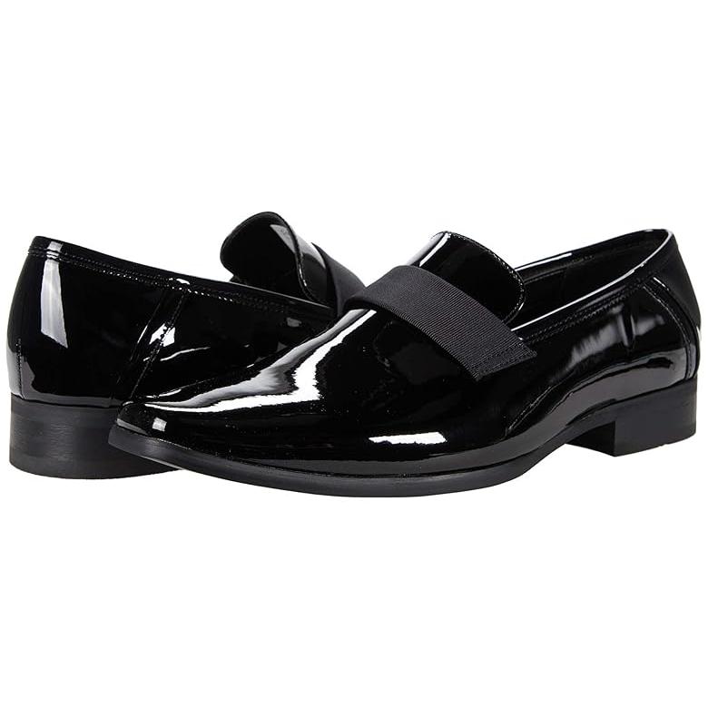 (取寄) カルバンクライン メンズ バーナード   men   Bernard Black/Black/Patent PU Calvin Klein（カルバン・クライン） Calvin Klein Bernard メンズ