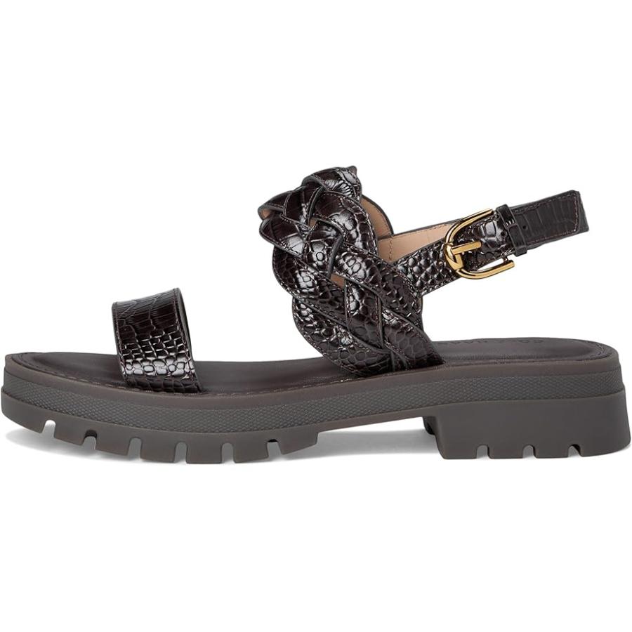 コールハーン Cole Haan Cressida Lug Sandal レディース ヒール パンプス Dark Chocolate Croc Pri_3