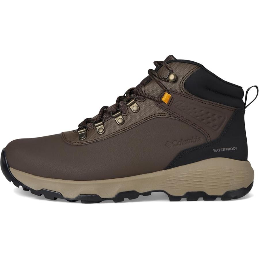 コロンビア Columbia Newton Wander レザー メンズ hiking Cordovan/Raw Honey_3