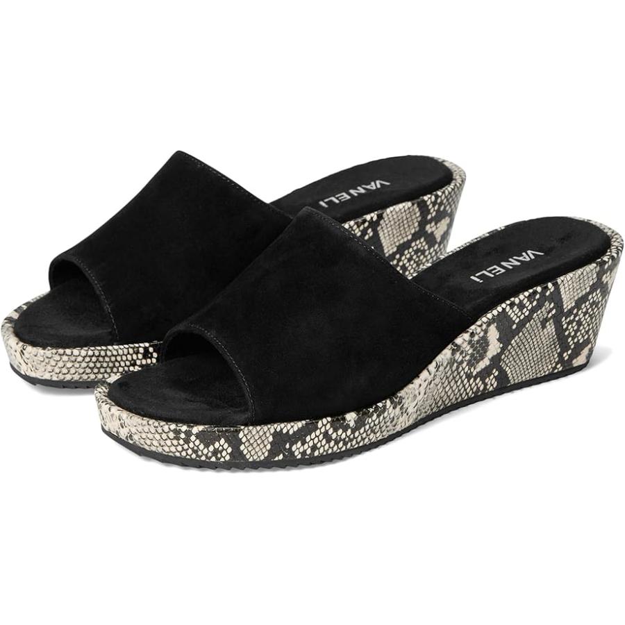 (取寄) ヴァネリ レディース カラ Vaneli women Calla Black Suede Vaneli Calla レディース ヒール パンプス Black Suede