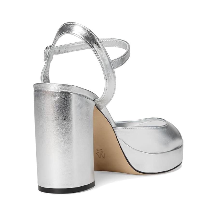 ステュワート ワイツマン Stuart Weitzman Dayna II プラットフォーム レディース ヒール パンプス Silverの画像
