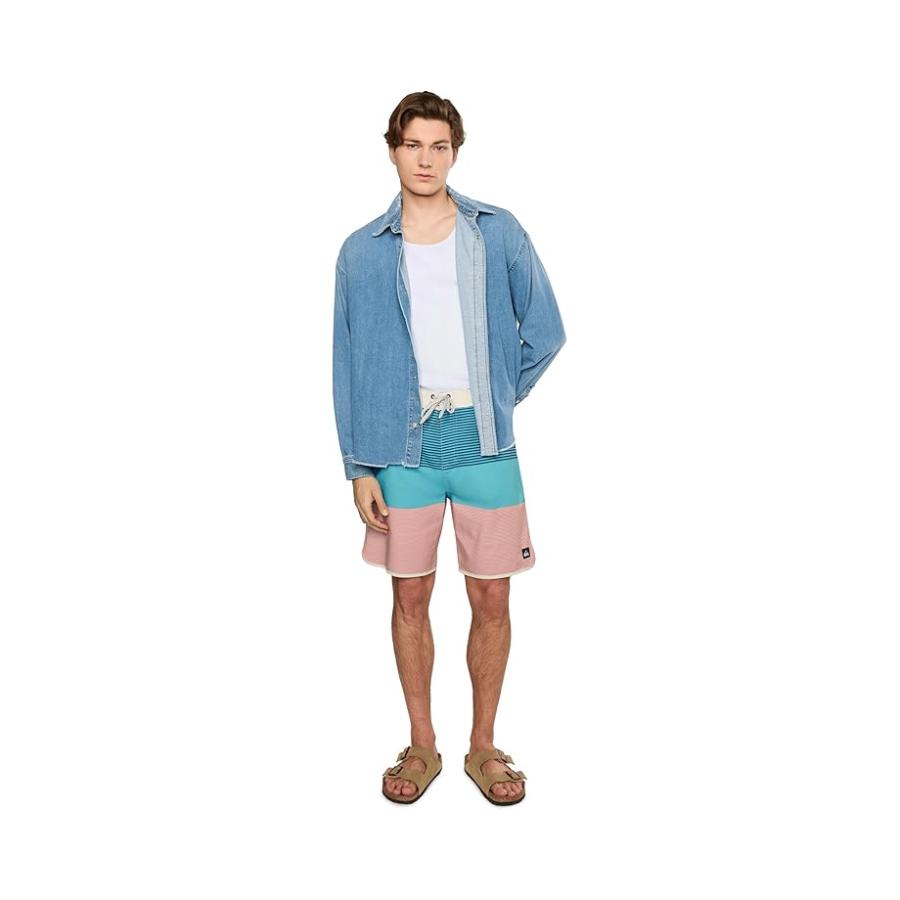 クイックシルバー Quiksilver Surfsilk Tijuana 19 Boardshorts メンズ 水着 スイムウェア Aquaの画像