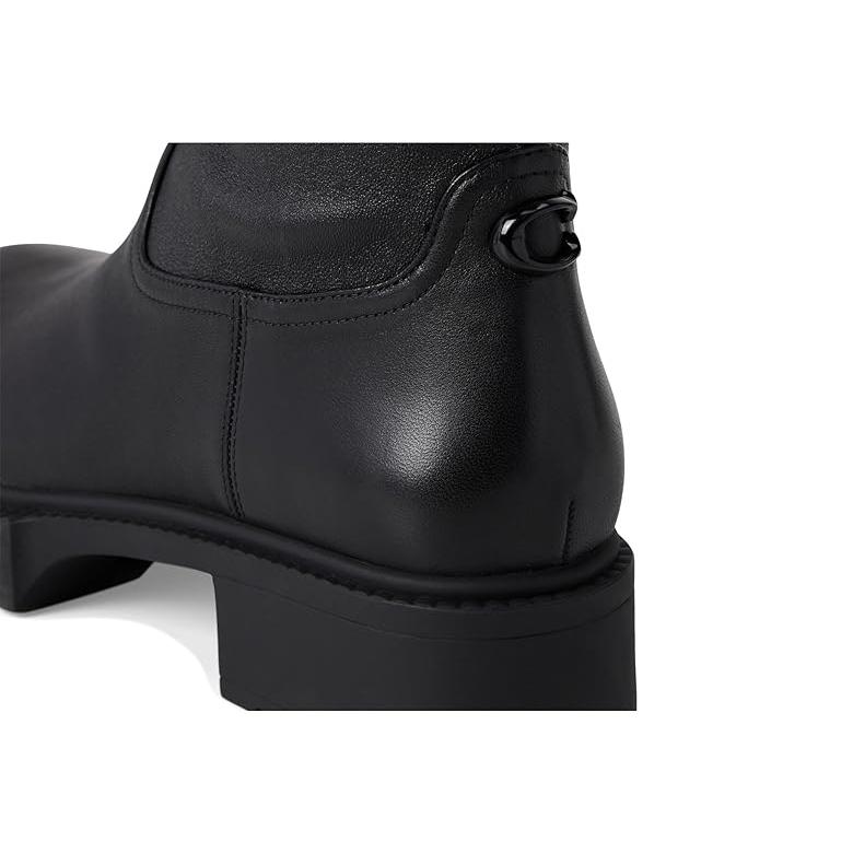 コーチ COACH Lisa レザー Boot レディース ブーツ Blackの画像