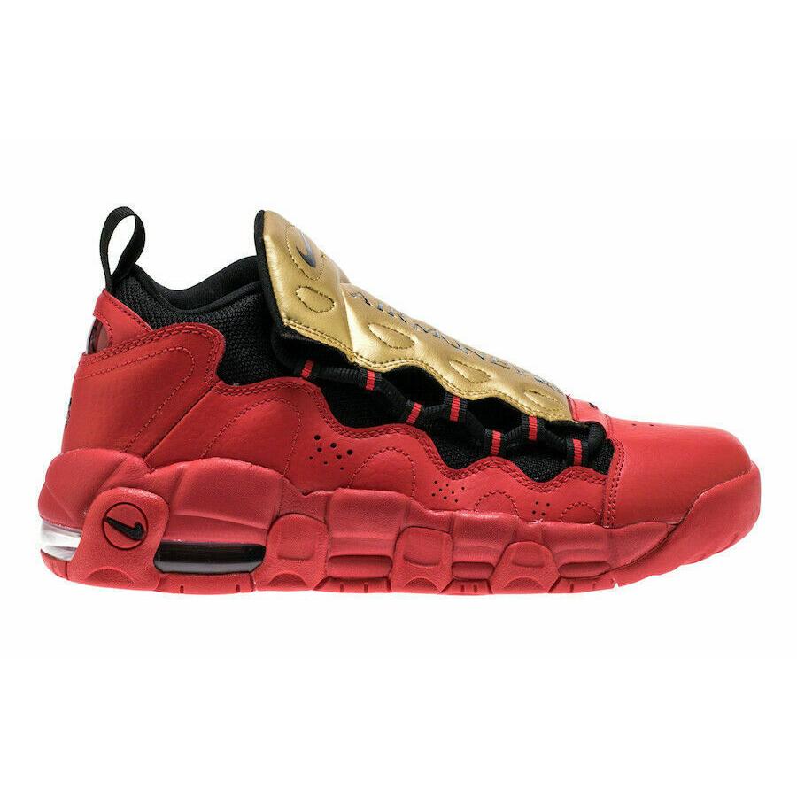 ナイキ NIKE エア モア マネー Air More Money Uptempo GS Grade School Basketball Shoes AH5215-600 ハイカット University Red Gold Black｜orange-orange｜02