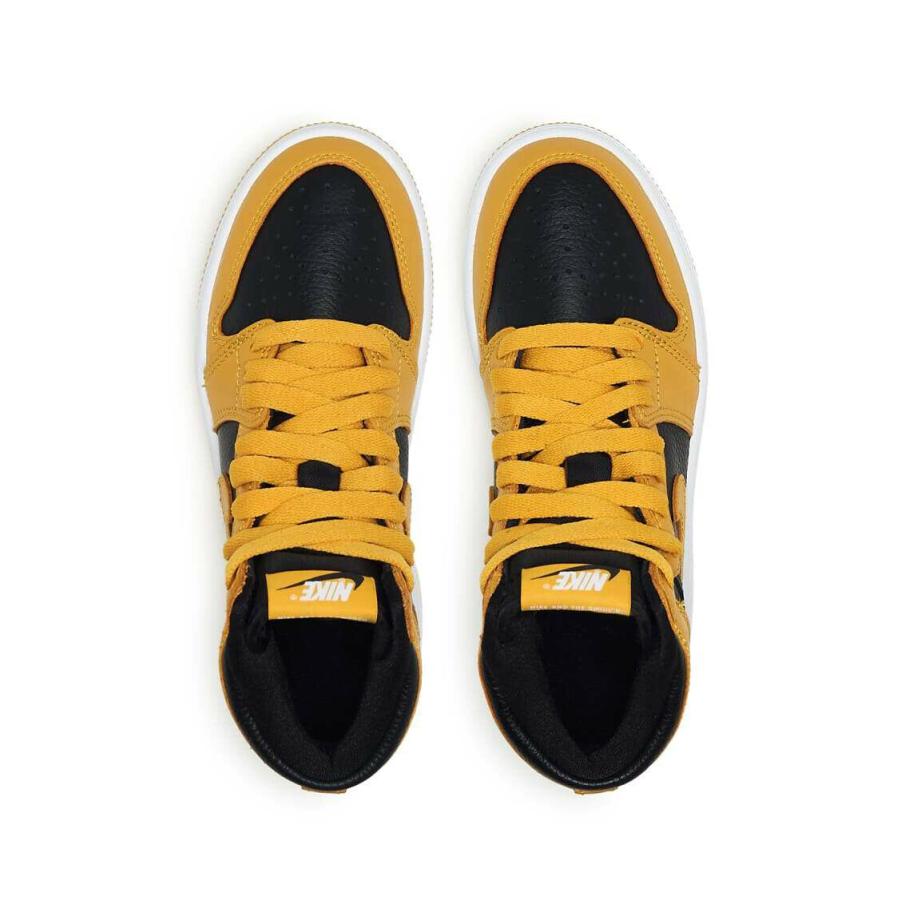ナイキ NIKE エアジョーダン ワン Air Jordan 1 Retro High 'Pollen' Shoes OG Casual Sneakers 575441-701 ハイカット Yellow Black White｜orange-orange｜03