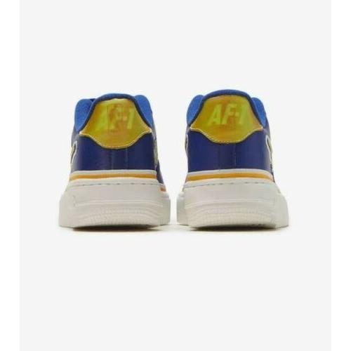 ナイキ NIKE エアフォース1 Air Force 1 LV8 Sport Shoes GS Grade School Casual Sneakers AR0734-400 ローカット Royal Blue Gold White｜orange-orange｜04