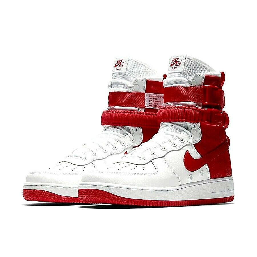 50%OFF Air 1 フォース エア NIKE ナイキ Force White Red University ハイカット AR1955-100 メンズ Field Special High 1 スニーカー