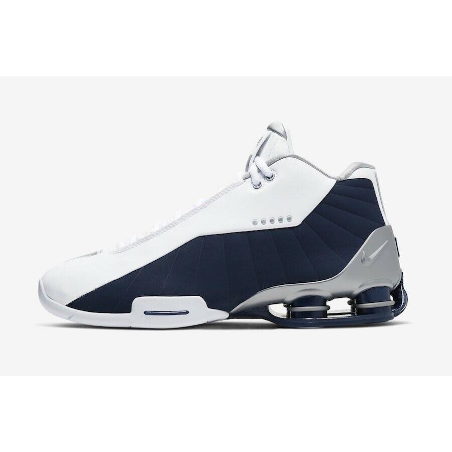 ナイキ NIKE ショックス SHOX BB4 Vince Carter Olympics Basketball Shoe メンズ AT7843-100 バスケット バッシュ スニーカー Olympics White Blue Silver_1