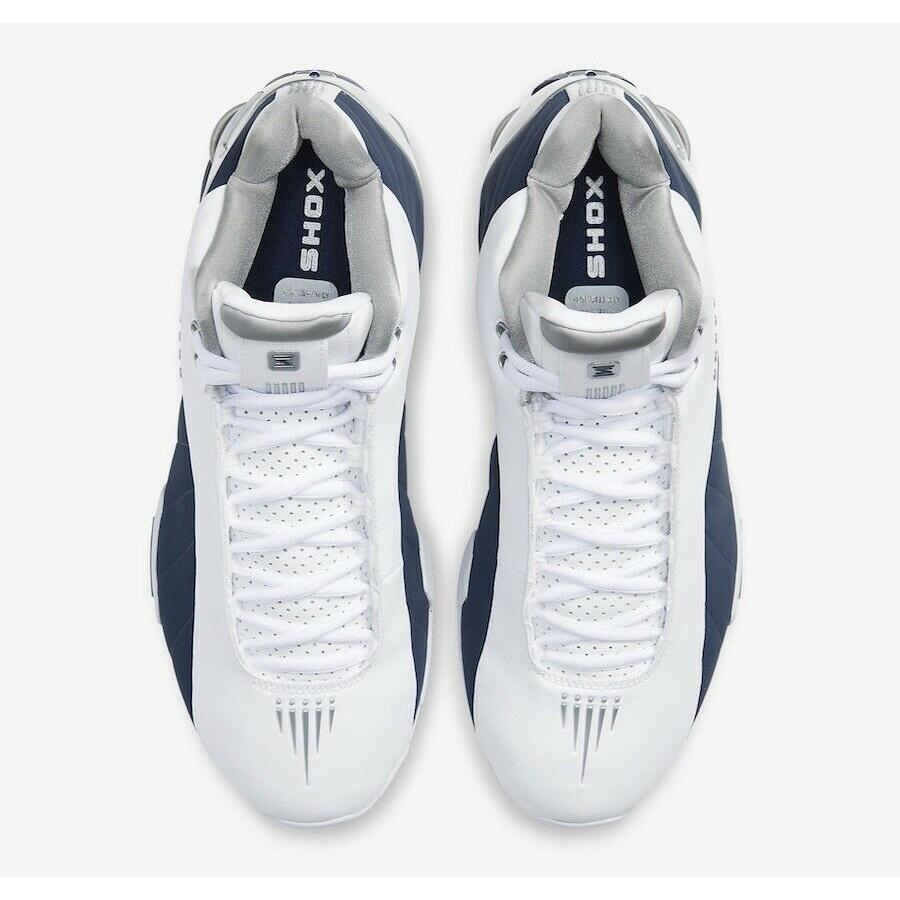ナイキ NIKE ショックス SHOX BB4 Vince Carter Olympics Basketball Shoe メンズ AT7843-100 バスケット バッシュ スニーカー Olympics White Blue Silver_2