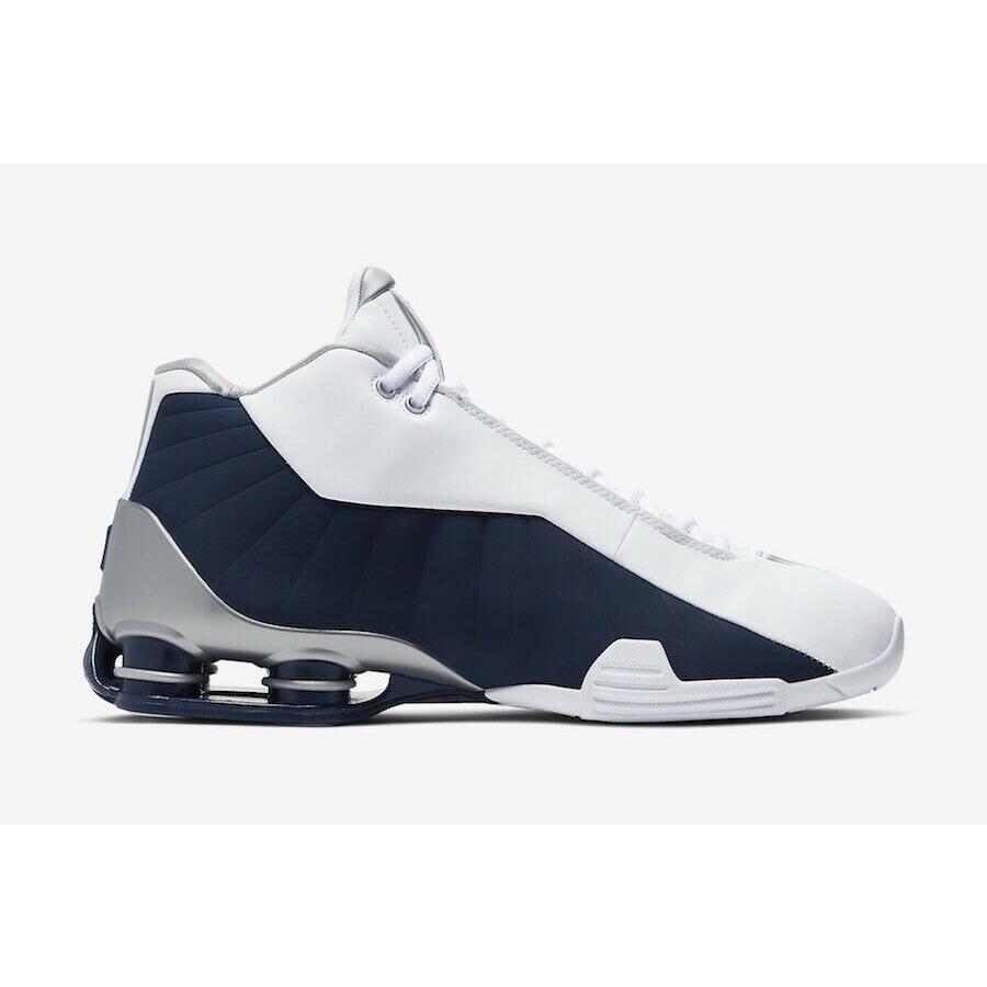 ナイキ NIKE ショックス SHOX BB4 Vince Carter Olympics Basketball Shoe メンズ AT7843-100 バスケット バッシュ スニーカー Olympics White Blue Silver_3