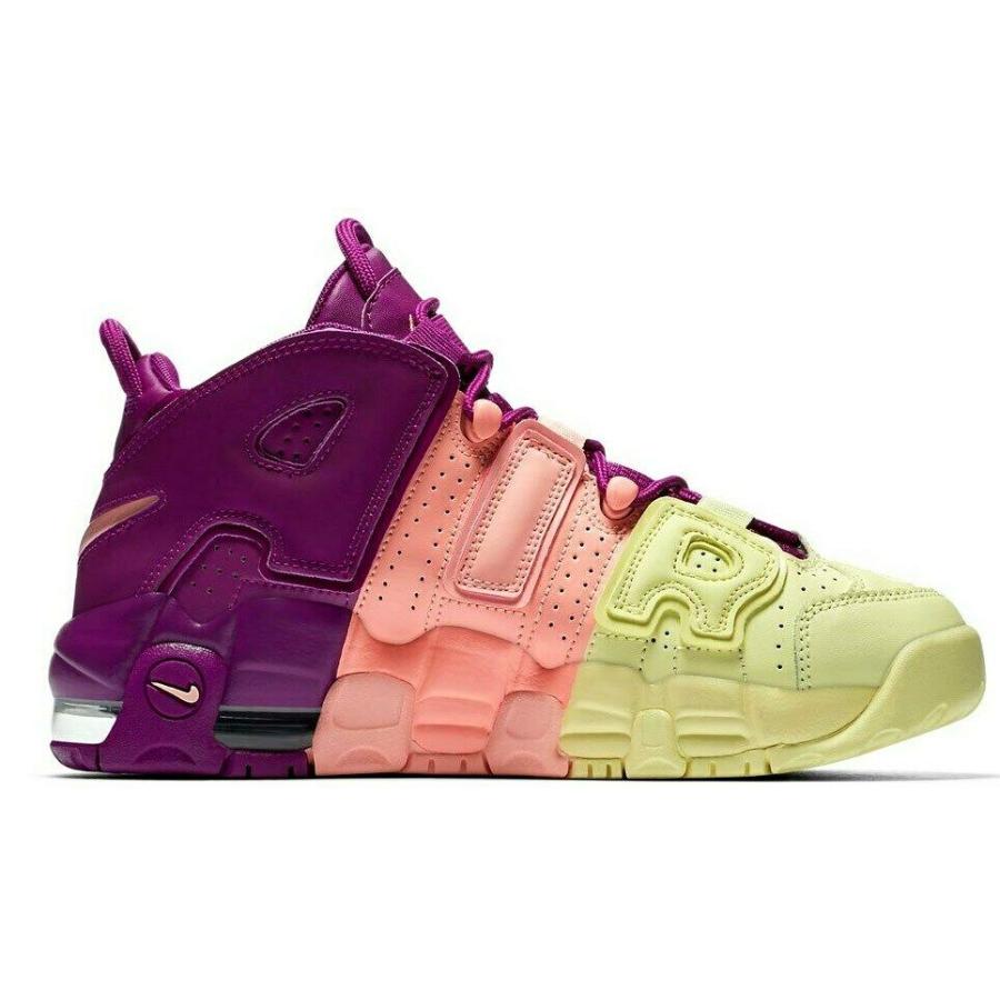 ナイキ NIKE エア モア アップテンポ Air More Uptempo GS "Lucky Charms" AV8237-800 バスケットボール シューズ Yellow Pink Purple｜orange-orange｜03