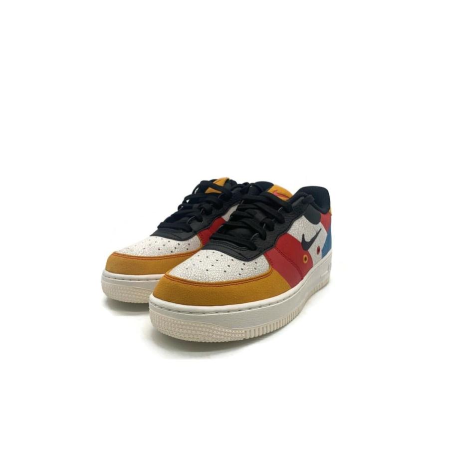 ナイキ NIKE エア フォース ワン Air Force 1 Premium GS Grade School 'Game Change’ BQ2438-100 ローカット White Black Red Yellow Blue｜orange-orange｜02