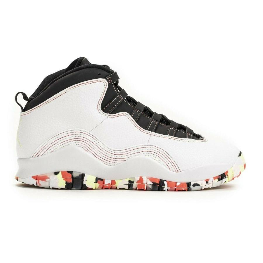 ナイキ NIKE エアージョーダン Air Jordan 10 Retro SE (GS) "Ember Glow" Basketball Shoes BV1843-176 バスケ スニーカー White Black｜orange-orange｜02