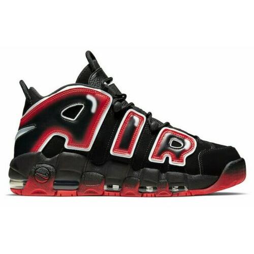 ナイキ NIKE エア モア アップテンポ Air More Uptempo '96 Basketball Shoe メンズ CJ6129-001 バスケット バッシュ スニーカー Black Red White｜orange-orange｜03