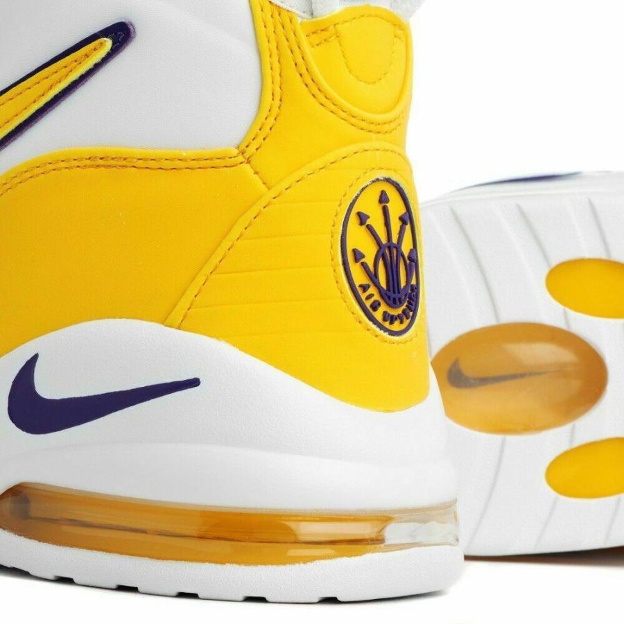 ナイキ NIKE エアマックス アップテンポ Air Max Uptempo '95 "Lakers" Basketball Shoe メンズ CK0892-102 バスケット バッシュ スニーカー White Yellow｜orange-orange｜06