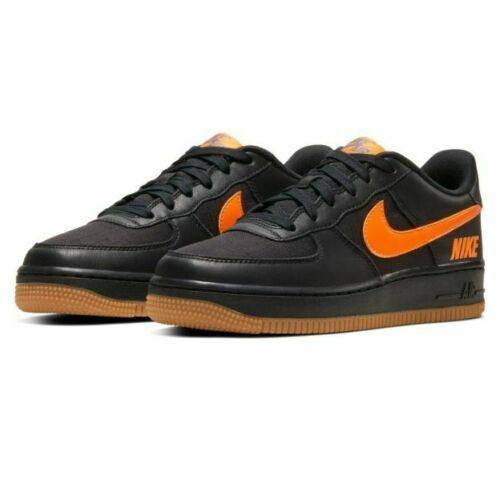 ナイキ NIKE エアフォース ワン Air Force 1 LV8 5 Gore-Tex Low Shoes GS Grade School Casual Sneakers CQ4215-001 ローカット Black Orange｜orange-orange