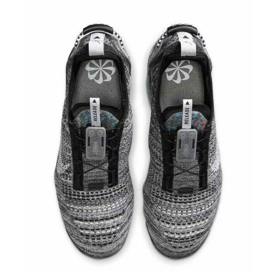 ナイキ NIKE ヴェイパーマックス Vapormax 2020 Flyknit Low Shoes Casual Sneakers CT1823?-?001 ローカット Oreo Grey Black｜orange-orange｜04