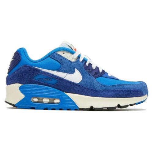 ナイキ NIKE エアマックス Air Max 90 SE “Signal Blue” Low Shoes GS Grade School Casual Sneakers DB4179-400 ローカット White｜orange-orange