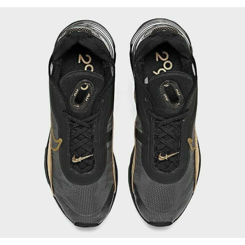 ナイキ NIKE エアマックス Air Max 2090 Running Sneakers Casual Shoes DC2191-001 ローカット Black Metallic Gold｜orange-orange｜03