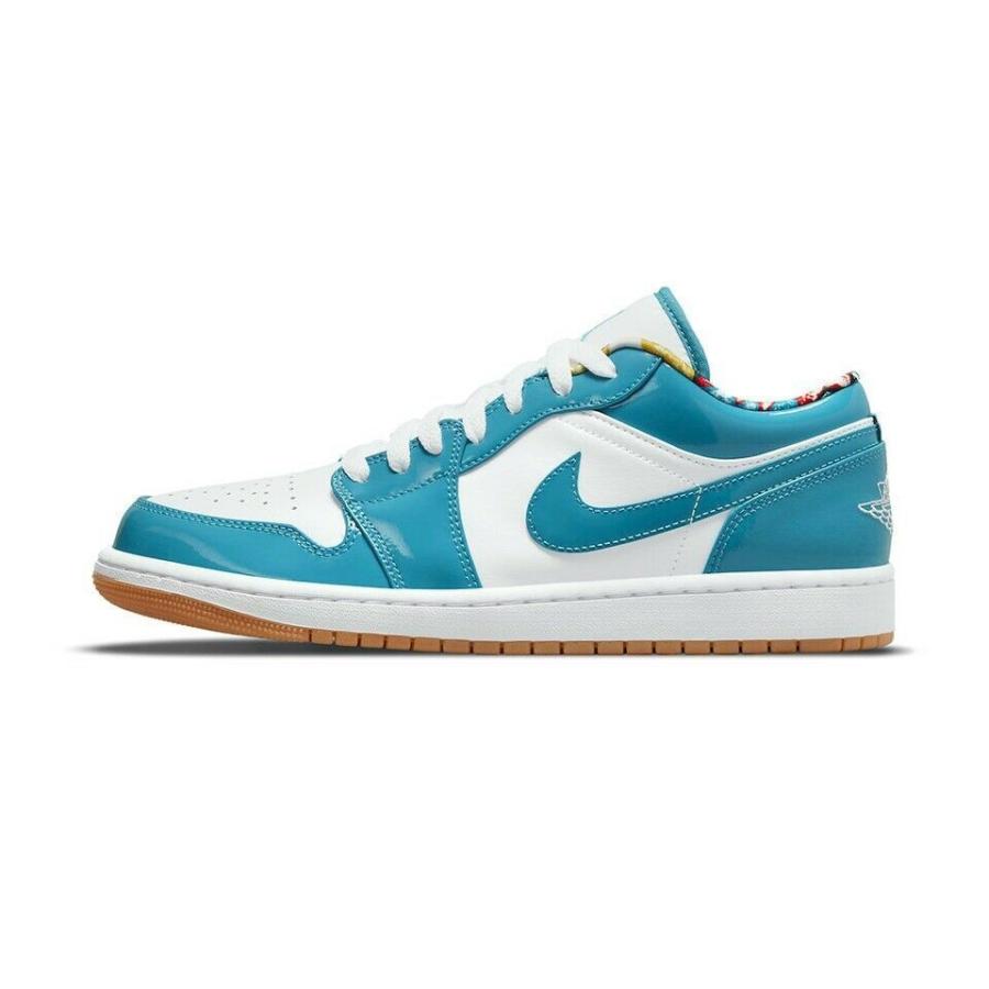 ナイキ NIKE エアジョーダン ワン Air Jordan 1 SE Barcelona Cyber Teal Low Shoes Casual Sneakers DC6991-400 ローカット Blue White｜orange-orange