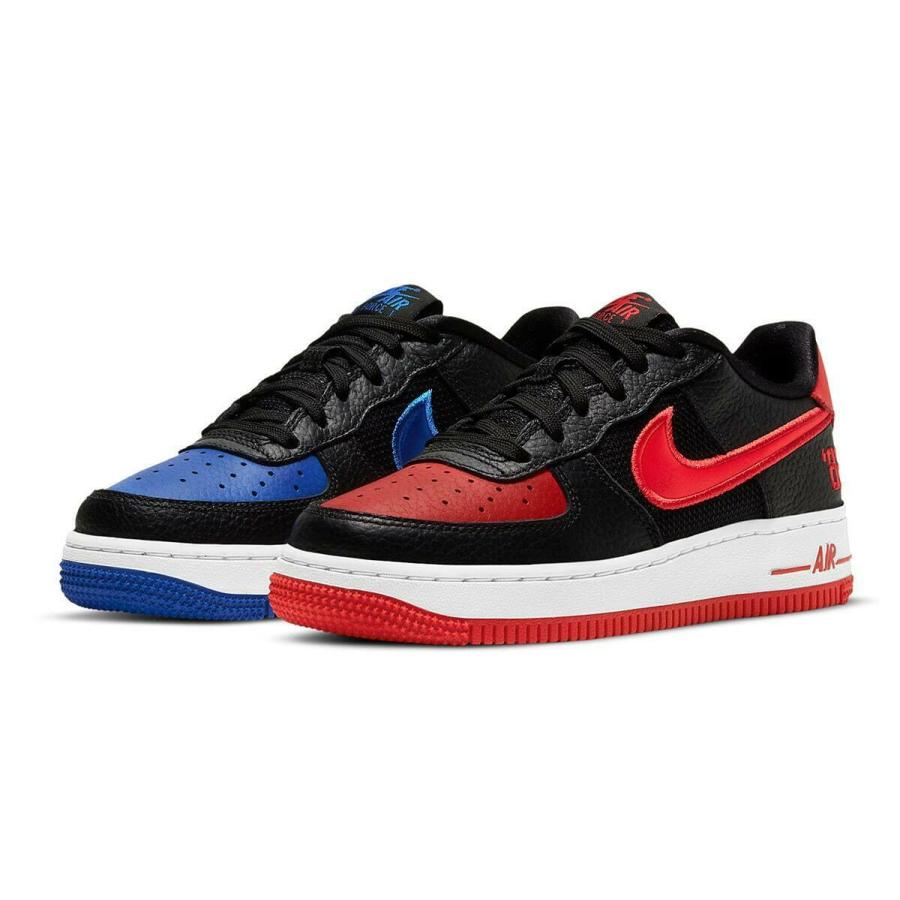 ナイキ NIKE エアフォース ワン Air Force 1 LV8 Low Shoes GS Grade School Casual Sneakers DH0201-001 ローカット Black Blue Red White｜orange-orange