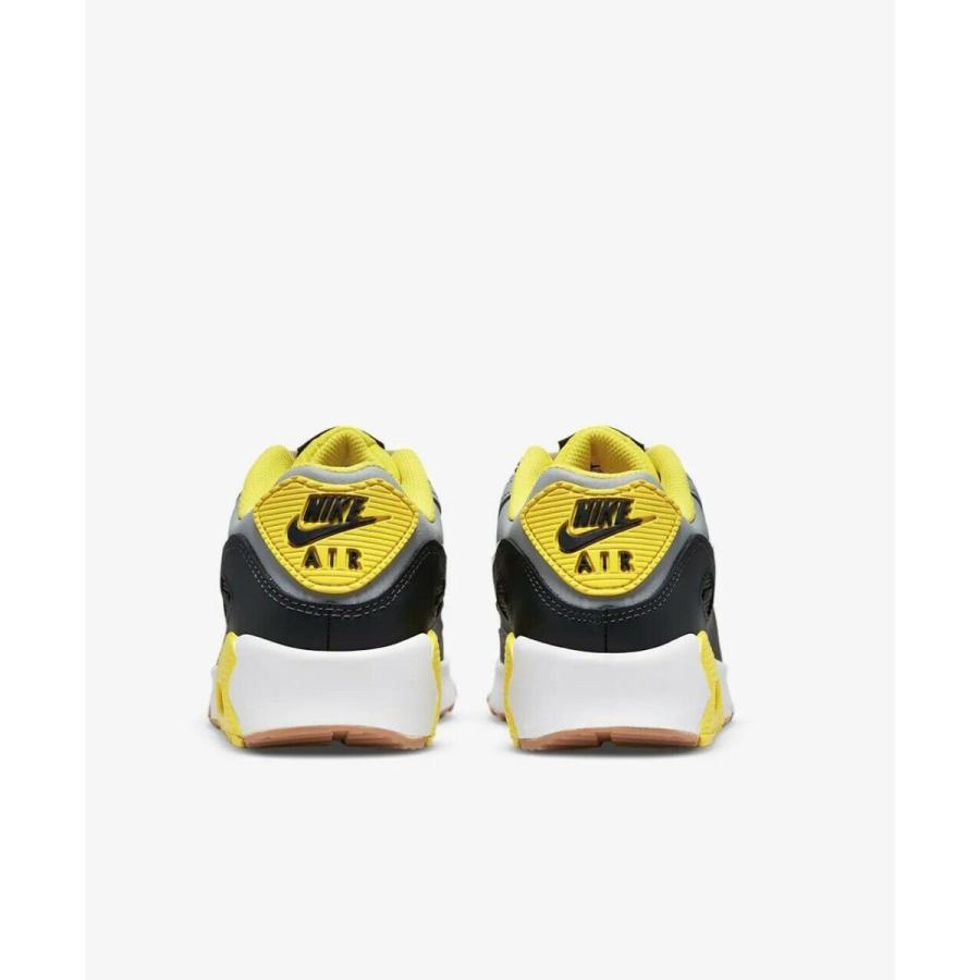 ナイキ NIKE エアマックス Air Max 90 Leather Go The Extra Smile Low Shoes GS Grade School Casual Sneakers DQ0570-001 ローカット Grey Yellow White Black｜orange-orange｜04