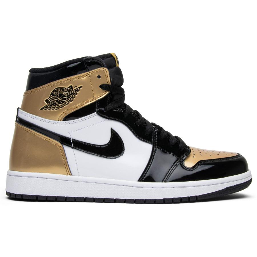 NIKE ナイキ AIR JORDAN 1 RETRO HIGH OG NRG GOLD TOP 3 (861428-001) 2017年 エアジョーダン1 レトロ ハイ ゴールド トップ3 パテント ブラック メタリックゴールド サイズ：US10.5 28.5cm スニーカー【メンズ】 NIKE（ナイキ） 861428-001 エアジョーダン 1 レトロ High OG NRG