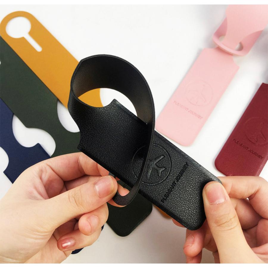 PU薄型 トラベルネームタグ ラゲージタグ ラゲッジタグ海外旅行