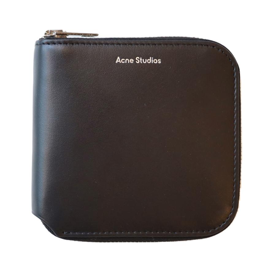 Acne Studios アクネストゥディオズ レザー二つ折り財布 ジッパーウォレット Zipper Wallet ブラック ブラウン グレー 本革 FN-UX-SLGS000115｜orangecake｜02