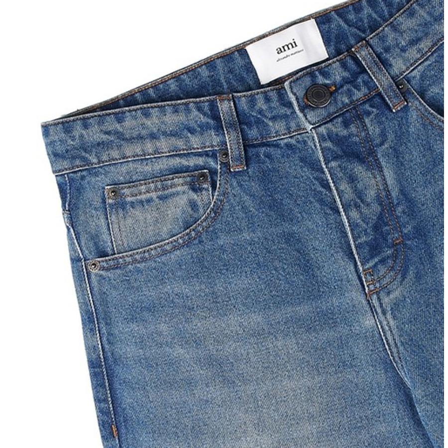 クリアランス/Ami paris（アミパリス）デニムパンツ ジーンズ ジーパン クラシックフィットジーンズ メンズ Men's Classic Fit Jean Used Blue｜orangecake｜03
