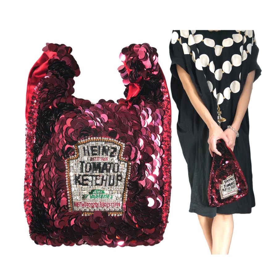 ANYA HINDMARCH アニヤハインドマーチ ケチャップ スパンコール ANYA HINDMARCH アニヤハインドマーチ ケチャップ スパンコール