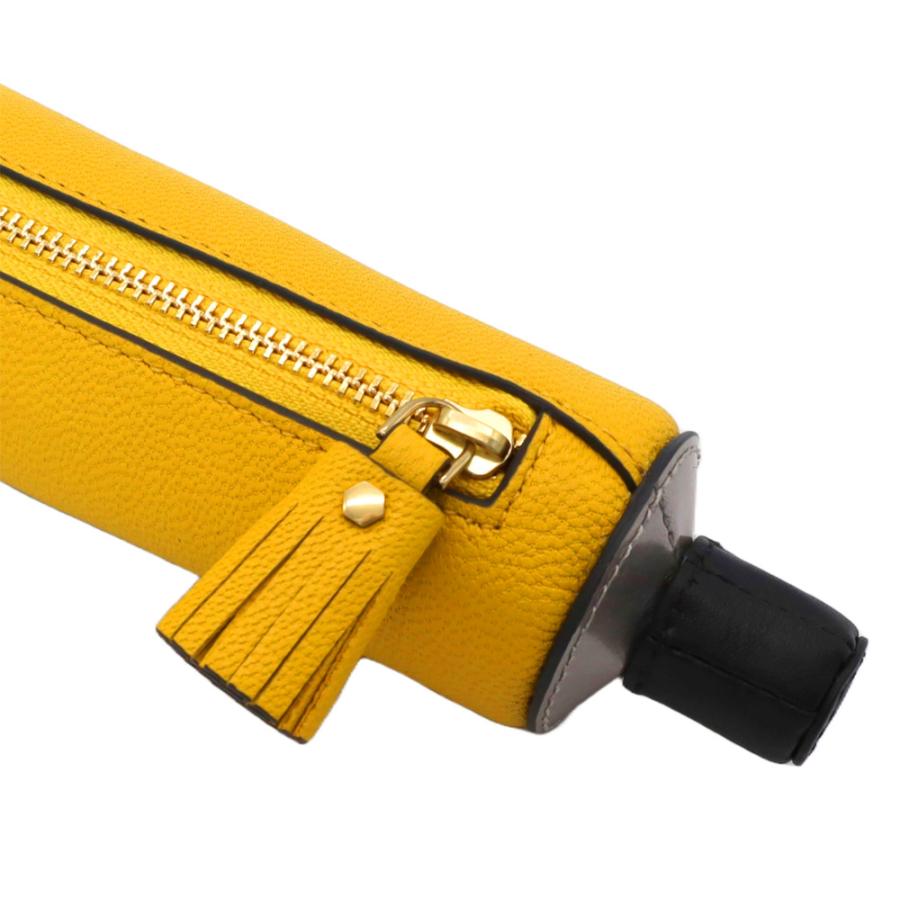 アニヤハインドマーチ UHU ペンシルケース イエロー 新品未使用タグ付 ANYA HINDMARCH（アニヤ・ハインドマーチ） 「UHU」 ペンケース ウフ