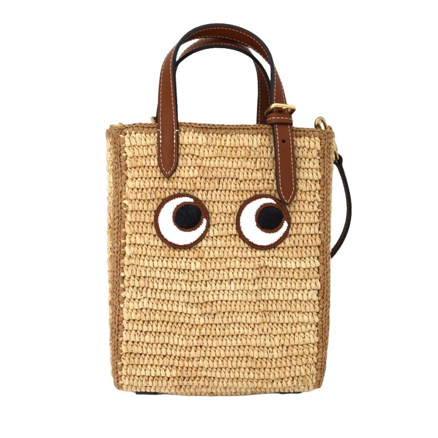 ANYA HINDMARCH アニヤハインドマーチ かごバッグ ラフィア ANYA HINDMARCH アニヤハインドマーチ かごバッグ ラフィア