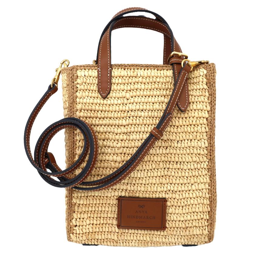 ANYA HINDMARCH アニヤハインドマーチ かごバッグ ラフィア ANYA HINDMARCH アニヤハインドマーチ かごバッグ ラフィア