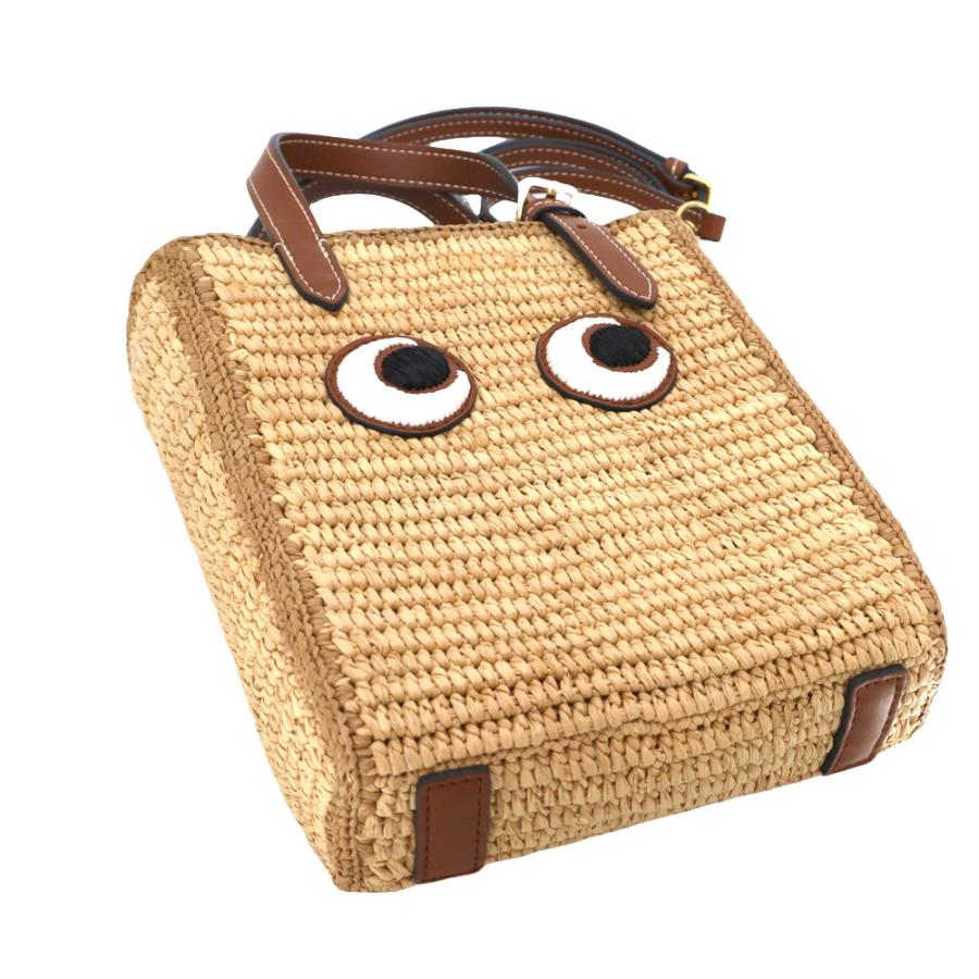 ANYA HINDMARCH アニヤハインドマーチ かごバッグ ラフィア ANYA HINDMARCH アニヤハインドマーチ かごバッグ ラフィア