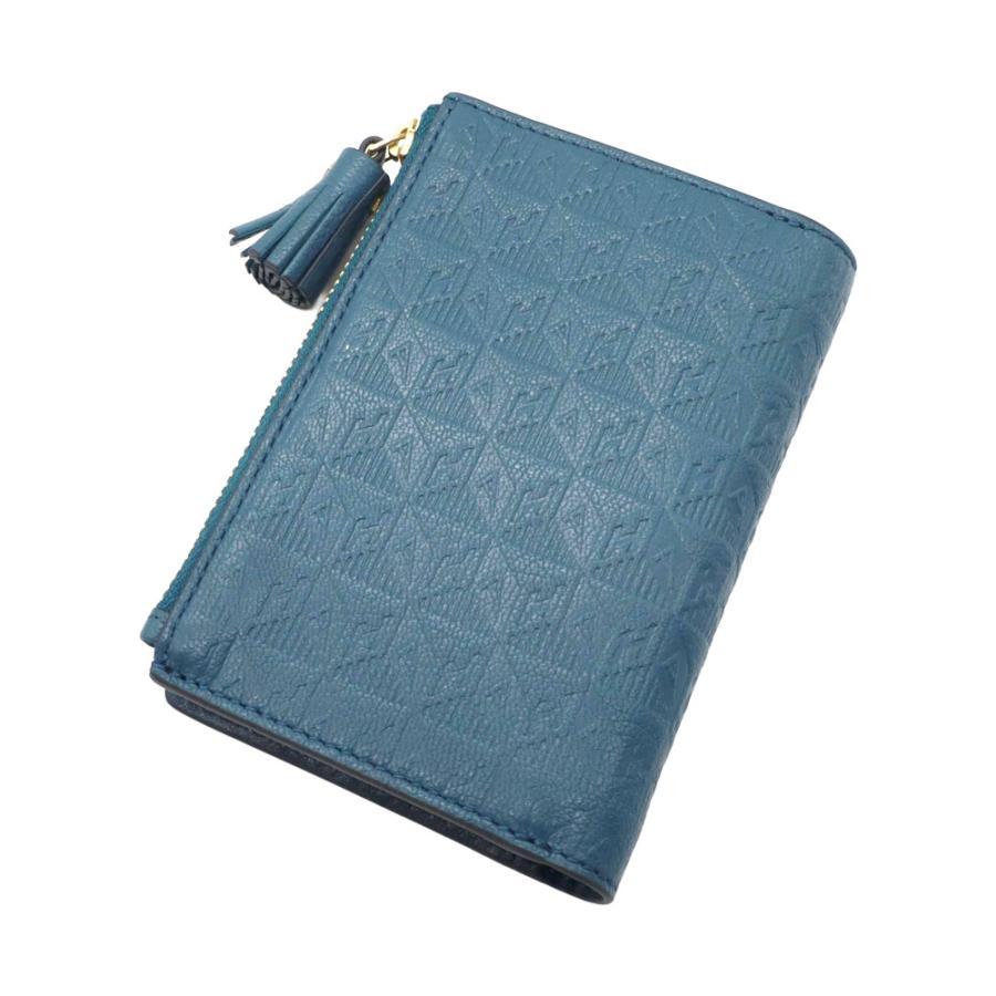 【未使用級】アニヤハインドマーチ コーンフレーク折り財布 コンパクトウォレット 安心追跡【ANYA HINDMARCH】コーンフレークコラボ レザー折財布 (Anya