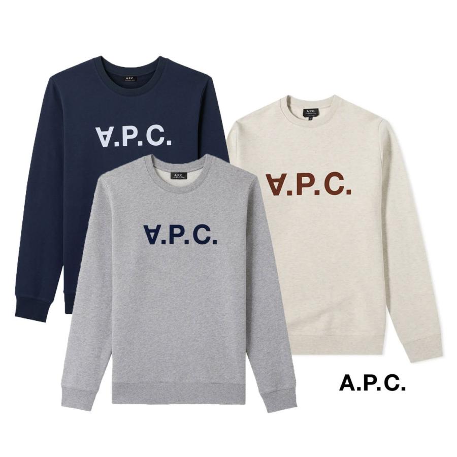 A.P.C.(アーペーセー) ロゴスウェットトレーナー メンズ フロッキー