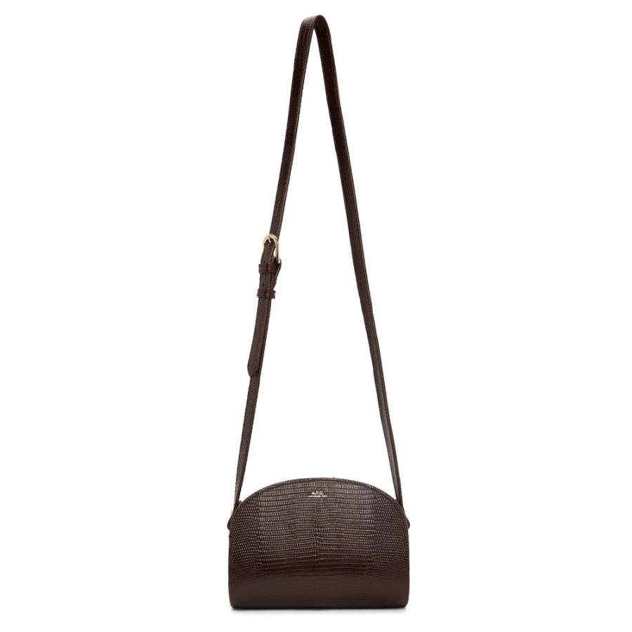 クリアランス A.P.C. アーペーセー  ミニショルダーバッグ ミニデミルーンバッグ エンボスレザー CUIR EMBOSSE LIZARD MINI DEMI LUNE PXBMR F61392の画像