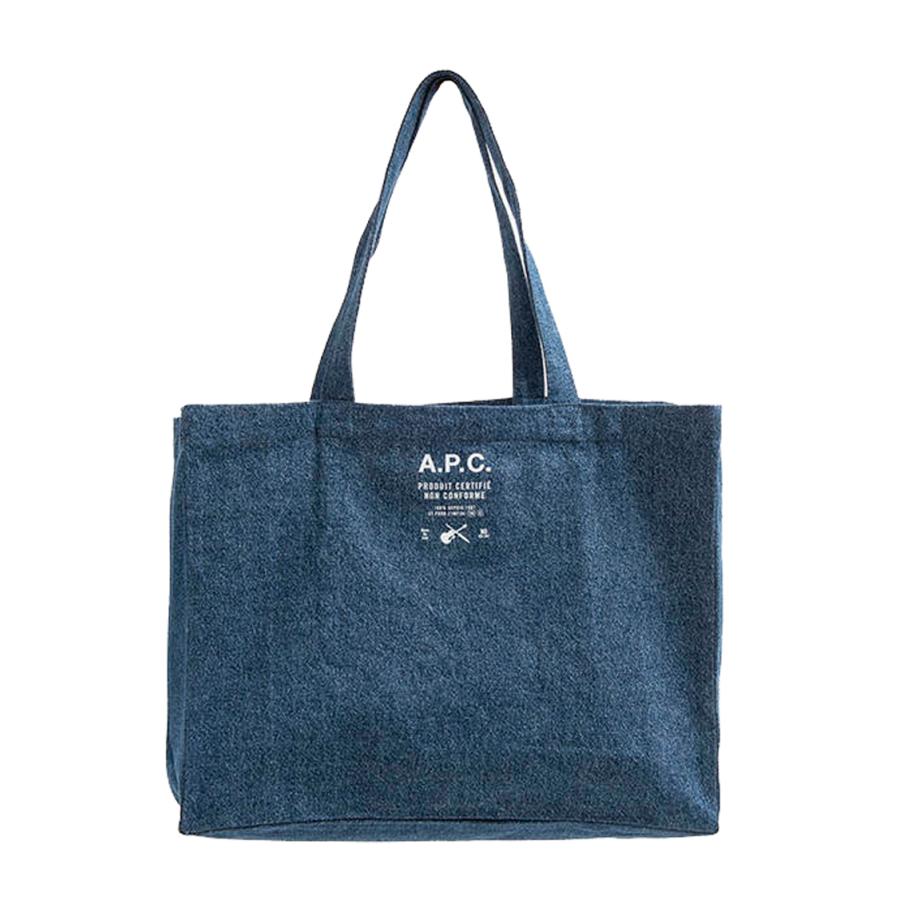 A.P.C. アーペーセー VACANCES トートバッグ インディゴブルー A.P.C. アーペーセー VACANCES トートバッグ インディゴブルー