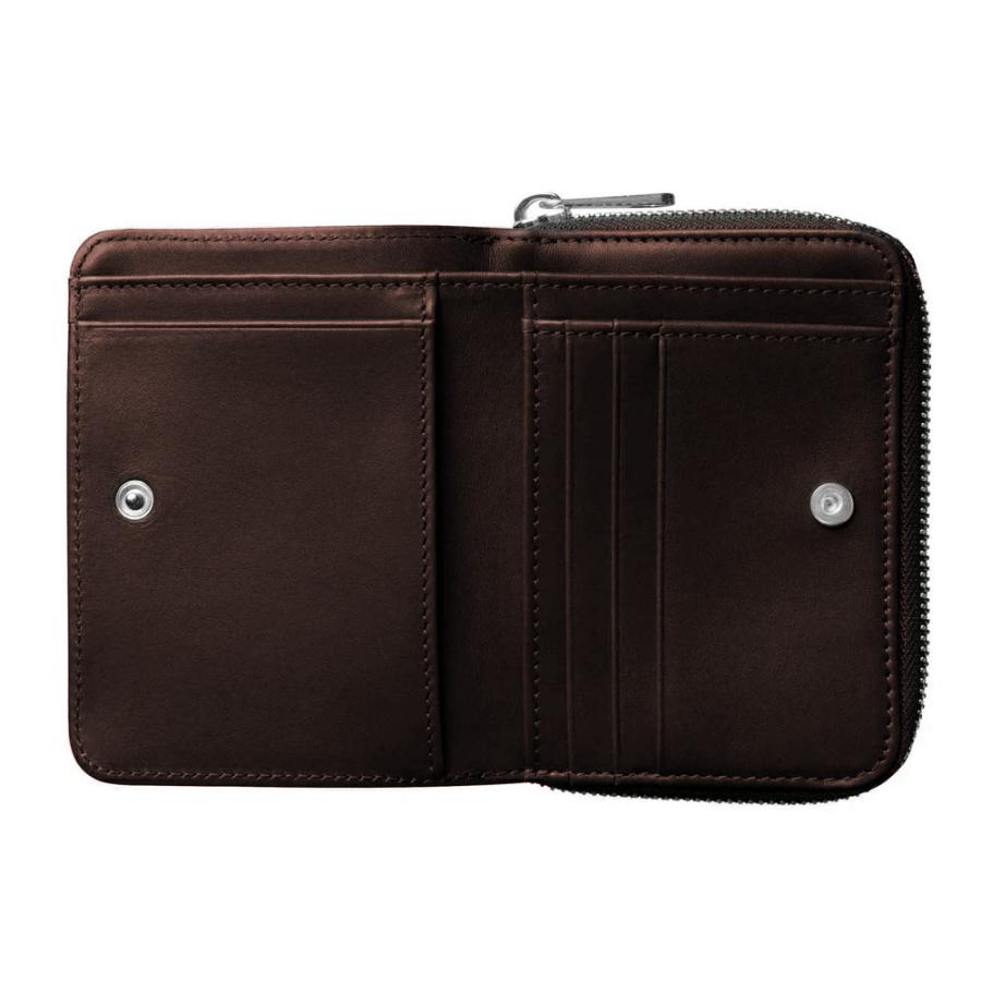 A.P.C. アーペーセー 二つ折りレザー財布 コンパクトウォレット COMPACT EMMANUELLE H63087 ブラック ブラウンの画像
